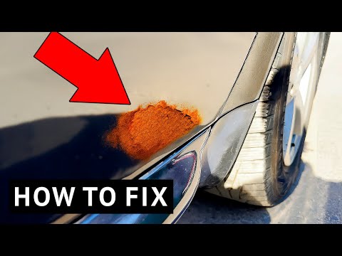 How to Fix Bubbling Paint on a Car Door After Rust Repair