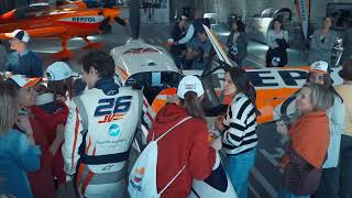 Evento Repsol en el hangar del Team Velarde