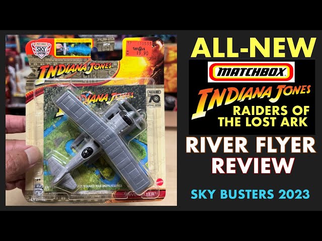 Vídeo relacionado con Matchbox Sky Busters River Flyer, incluye alfombra de juego [Indiana Jones]