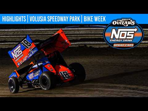 World of Outlaws NOS Energy Drink Sprint Cars | Volusia Speedway Park | March 2, 2026 | HIGHLIGHTS