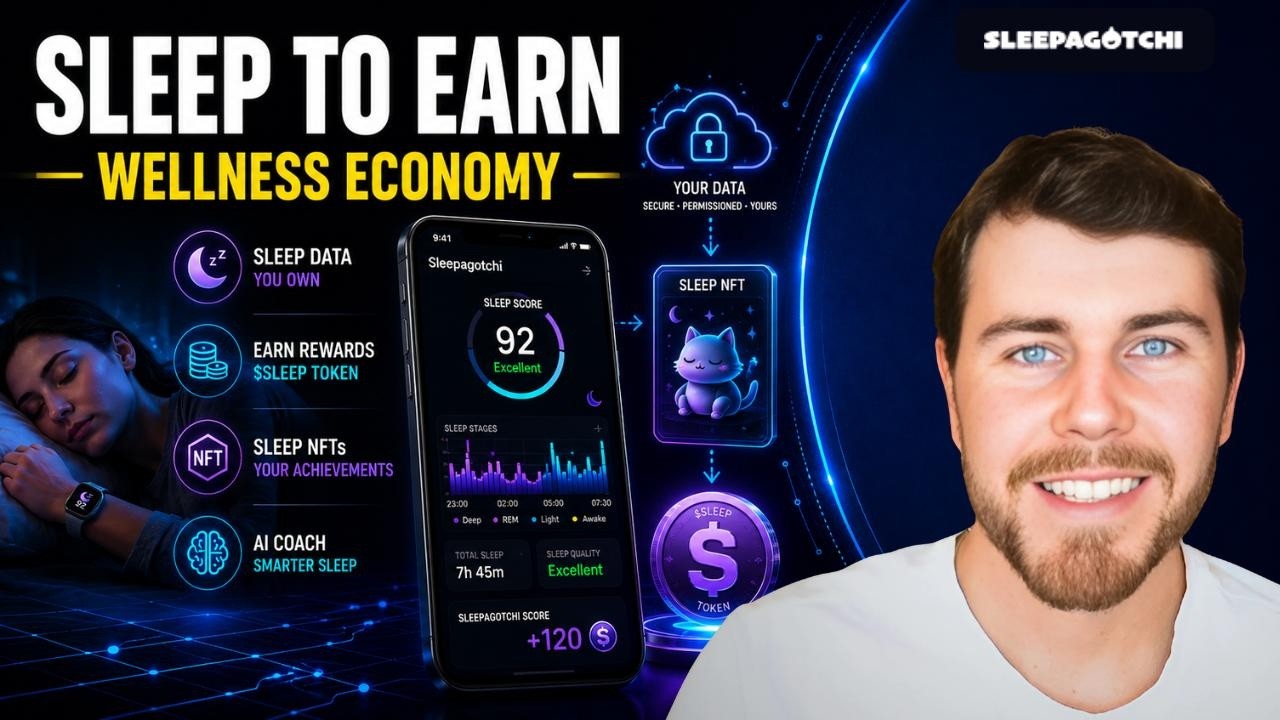 Most sleep trackers give your data to the platform. Sleepagotchi built the economy that pays you