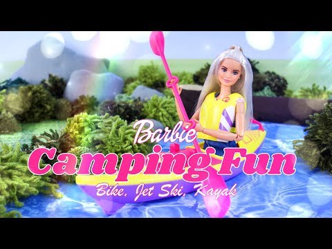 Unbox Daily: Barbie Camping Fun - Jet Ski | Bike | Kayak