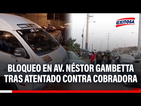 🔴🔵Transport workers block Néstor Gambetta Avenue after attack on minibus fare collector