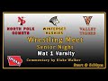 Winterset Varsity Boys Wrestling Mat 1-Winterset, Valley & North Polk