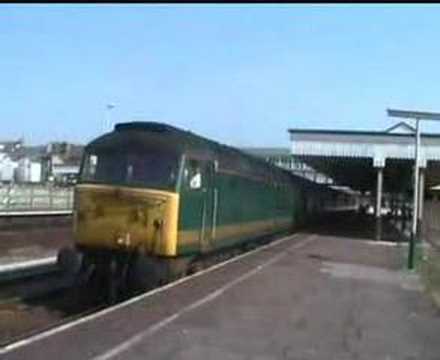 47832 arrives and departs Rhyl