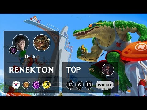 Renekton Top vs Lucian - KR Master Patch 10.1
