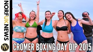 Hundreds plunge into North Sea for Charity Cromer Norfolk UK