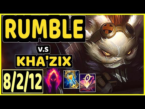 RUMBLE vs KHA'ZIX - 8/2/12 KDA JUNGLE GAMEPLAY - EUW Ranked MASTER