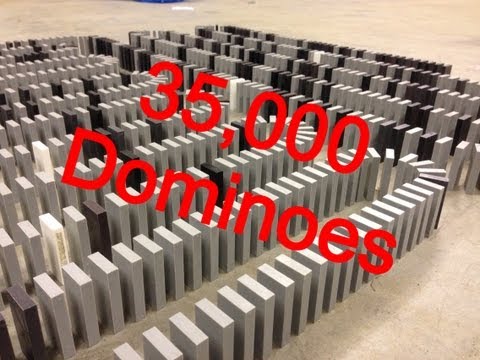 35,000 Dominoes - Complete falldown!