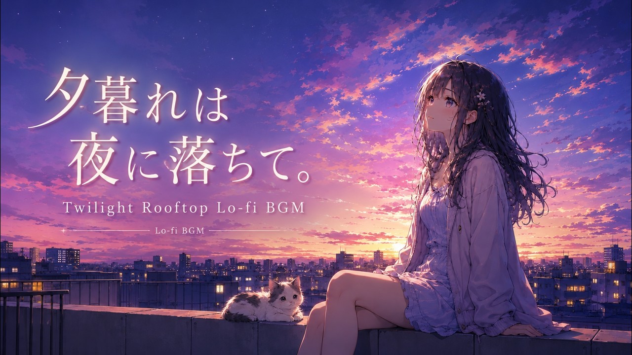 【フリーBGM】夕暮れは夜に落ちて。