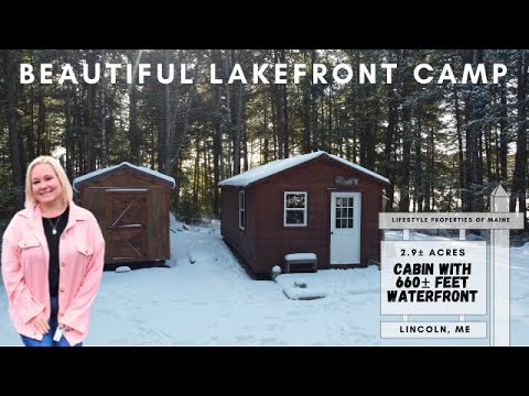 Beautiful Lakefront Camp on Crooked Pond Maine Real Estate