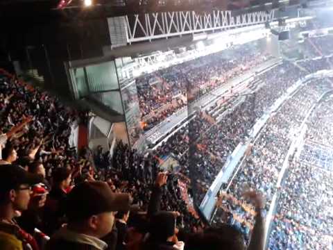 Afición rayista en el Real Madrid 2-0 Rayo Vallecano (17/02/13)