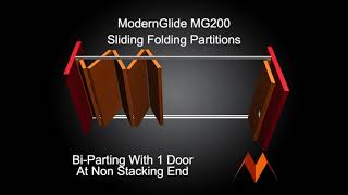MG200 Bi Parting With 1 Door At Non Stacking End