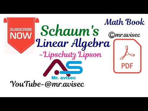 Schaum's Linear Algebra - Lipschutz Lipson