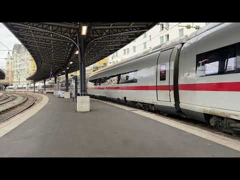Arriver d’un ICE allemand en Gare de l’Est