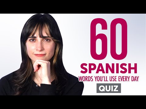 Quiz | 60 Spanish Words You'll Use Every Day - Basic Vocabulary #46