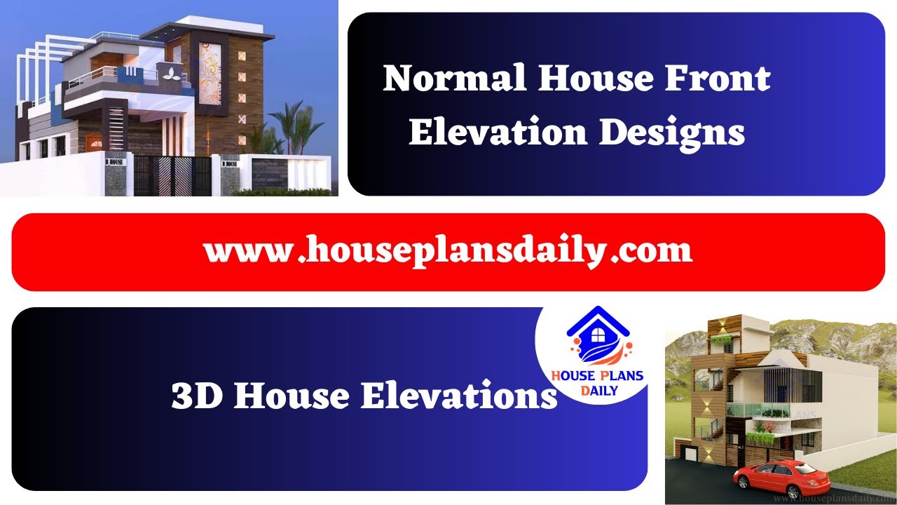 Normal House Front Elevation Designs | 3D House Elevations