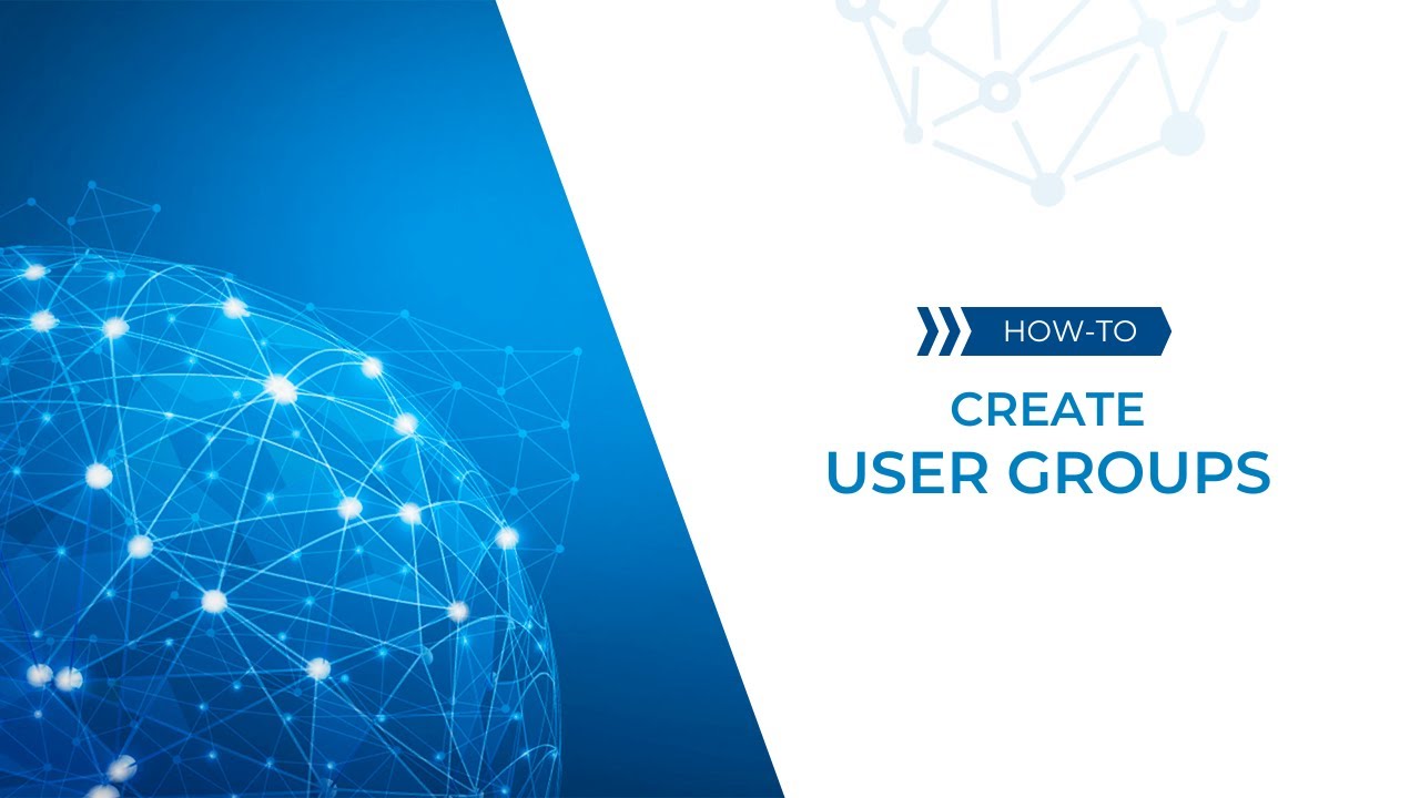 TIDWIT How-To Create User Groups