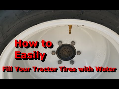 Easy Way to Fill Your Tractor Tires with Water