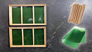 DIY Miniature House Window Model for Miniature house |Ice Cream Sticks Craft | House Window tutorial