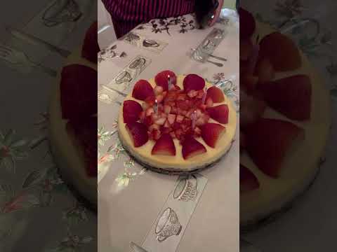 My daughter’s birthday cheese cake