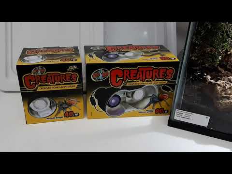 Zoo Med Creatures dome lamp fixture demo for arachnid enclosures