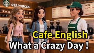 Slow English at the Café ☕ | Ordering Coffee & Finding a Lost Wallet (A1-A2)