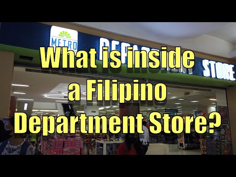 O que há dentro de uma loja de departamentos filipina? 4K