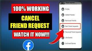 How to cancel friend request sent on Facebook 2023 | How to cancel friendship request on Facebook