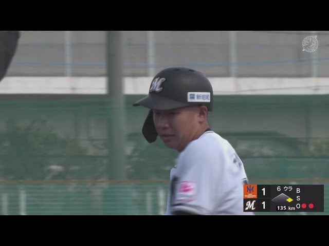 【ファーム】支配下へアピール!! マリーンズ・谷村剛が宮崎竜成に続きファーム公式戦初ヒット!! 2025年3月18日 千葉ロッテマリーンズ 対 オイシックス新潟アルビレックスBC