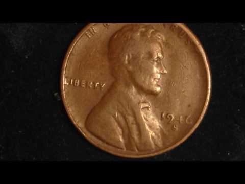1946 S Lincoln Penny (mintage: 182 million, value up to $6 for raw coin)