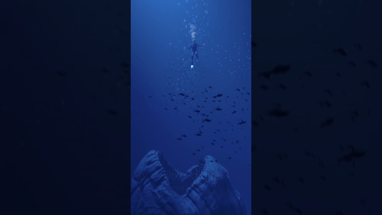 Diving with the The Bloop 💀 #shorts #thalassophobia