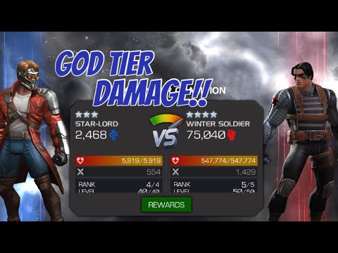 3 Star Star-Lord Vs ROL Winter Soldier - Marvel Contest of Champions