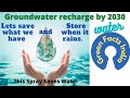 Spray Restoration Of Groundwater Table By 2030 Use Spray To Save Water And Achieve Our Goal