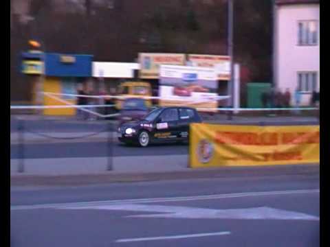 KJS XXI Rajd Podkarpacki Krosno 22-11-2009 Palider Hubert,  Orliński Wiesław Honda Civic