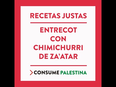 RECETAS JUSTAS: Entrecot con chimichurri de Za'atar