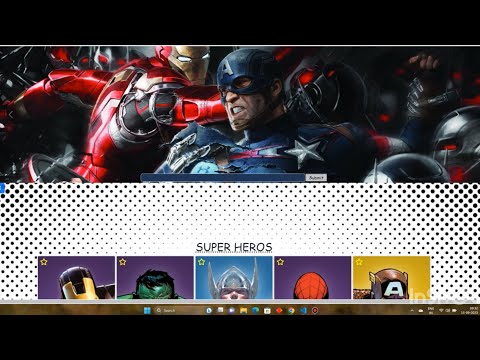 Marvel Comic Website Htmlcssjavascript