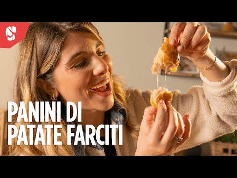 Panini di patate farciti: Un delizioso mix di formaggio scamorza e prosciutto!