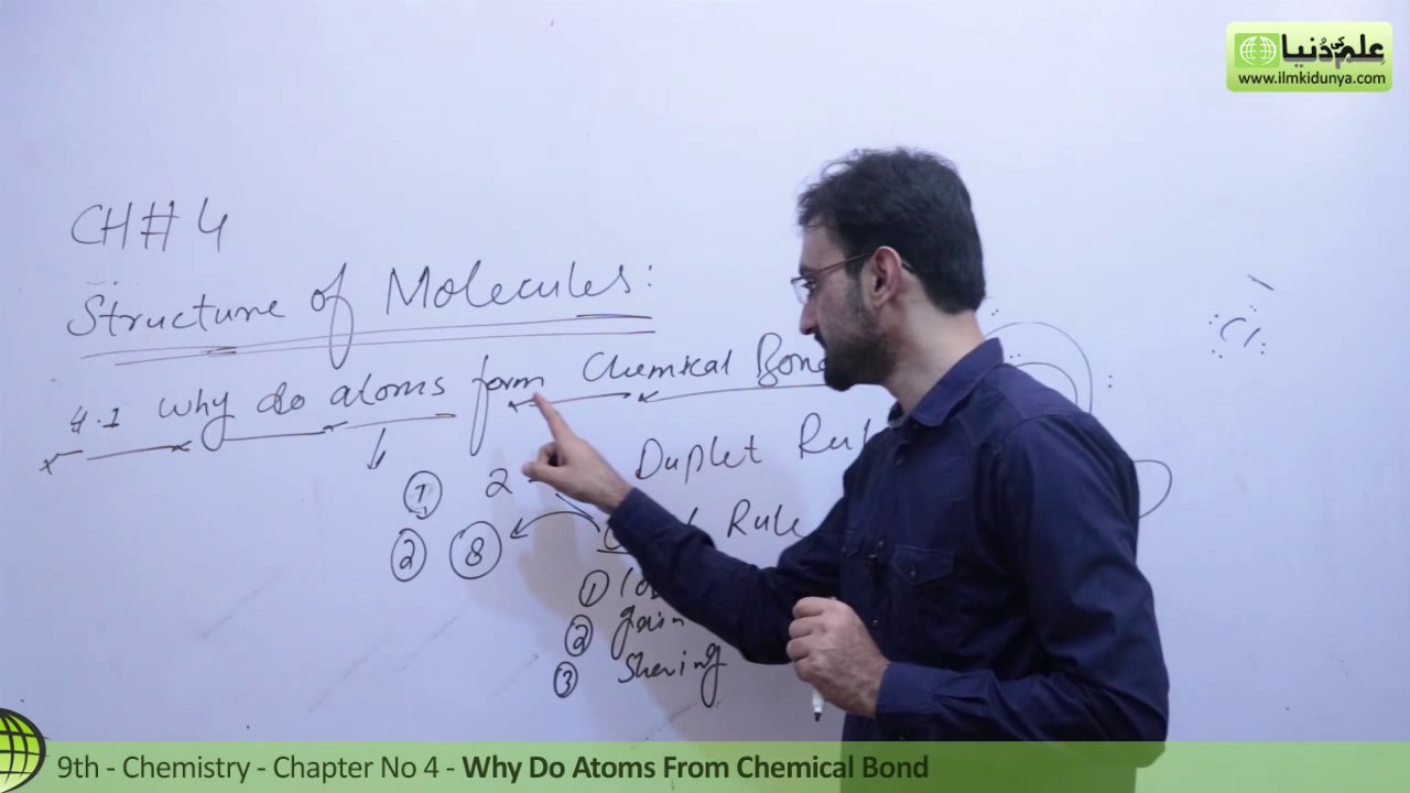 Why Do Atoms form Chemical Bonds ?