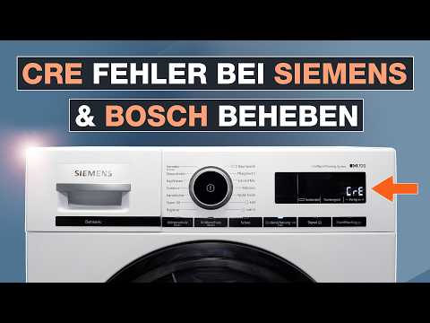 CRE am Siemens & Bosch Trockner beheben am Beispiel IQ700 🧺 CrE Fehlermeldung löschen – Testventure