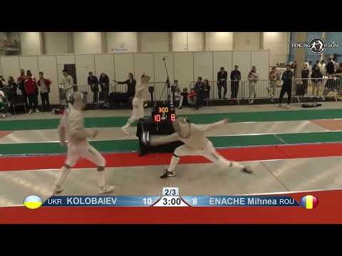 European Championships 2023 JMS - L32 - Dmitrii Kolobaiev UKR v Mihnea Enache ROU