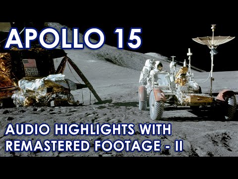 Apollo 15 Highlights 2 - Recreated Visuals, Remastered - Rover, Moon Liftoff, Splashdown, EVA, Audio
