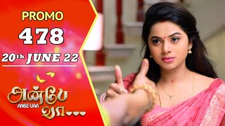 ANBE VAA | Episode 478 Promo | அன்பே வா | Virat | Delna Davis | Saregama TV Shows Tamil
