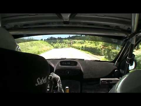 Cameracar Rally dell'Emilia 2013 Gatti-Toni Clio R3 3°assoluti 1°di classe - PS 3