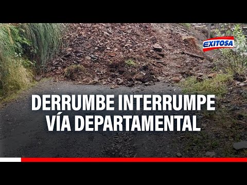 🔴🔵Áncash: Derrumbe interrumpe la vía departamental en el tramo de Pampas