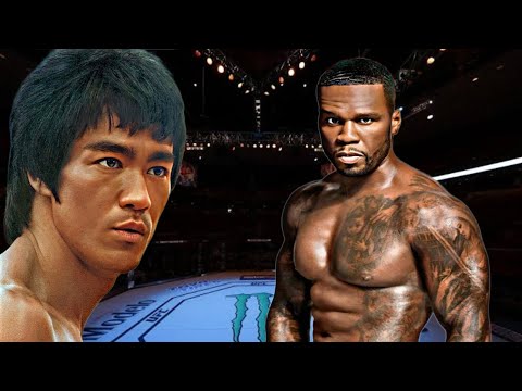 BRUCE LEE VS 50 CENT 😱🔥*CRAZY FIGHT* (EA SPORTS UFC 4) UFC KNOCKOUTS | BRUCE LEE FIGHT | UFC 2023