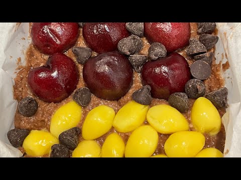 Cherry Ginkgo nuts Chocolate butter cake Homemade