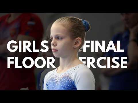 Dazzling Floor Routines: Junior Gymnasts Leave Their Mark! Finals of Floor Exercises at the 2024-UFA