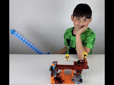 Minecraft The Blaze Bridge Set 21154. Stop Motion video with unboxing, review (and a few bloopers).