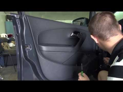 Разборка двери на Volkswagen Polo V 2013 Door Removal